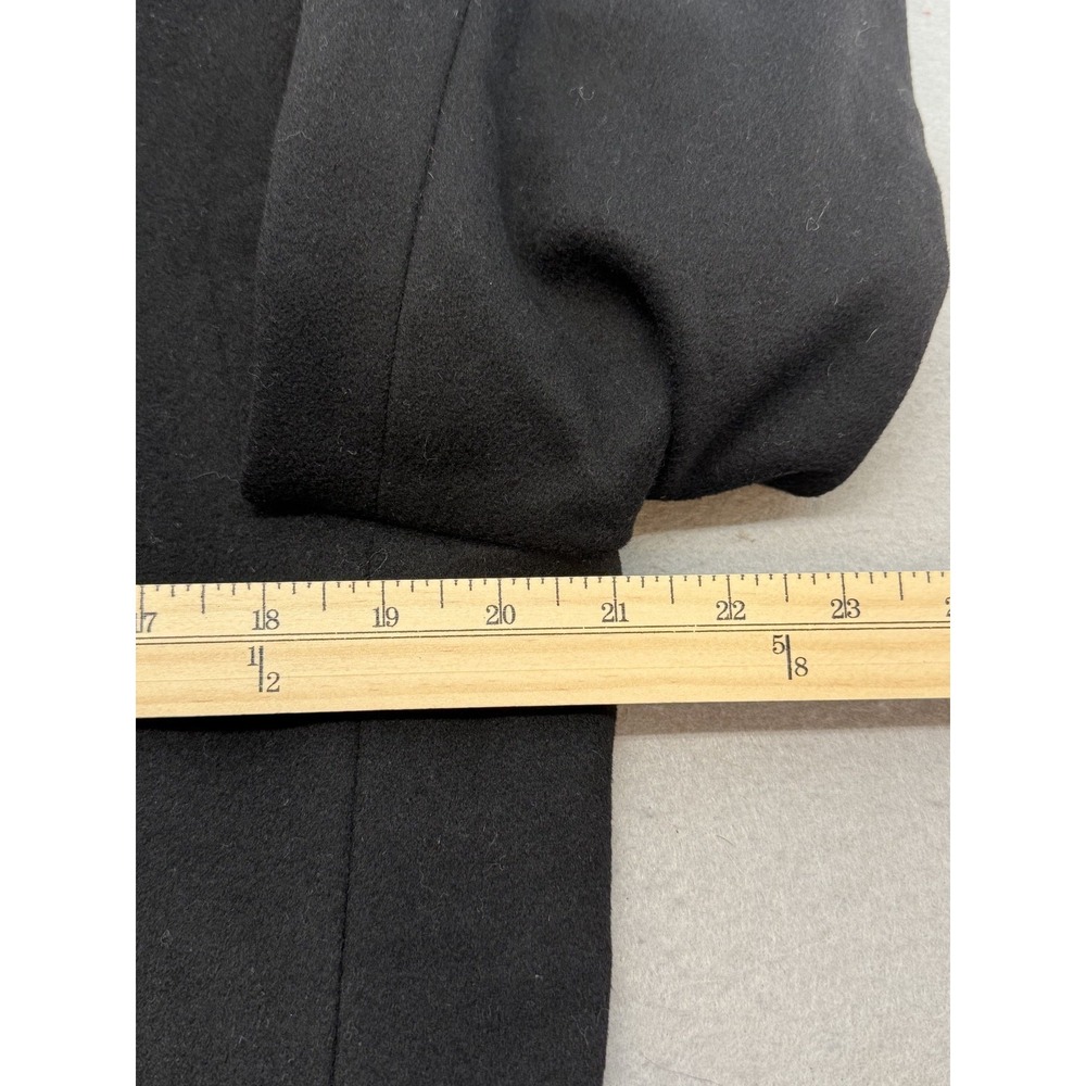 Burberry London England Wool Cashmere Chesterfield Coat 48 38 Blk‎ Velvet Collar - Picture 14 of 16